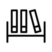 Bookshelf Icon Vector Symbol Design Illustration