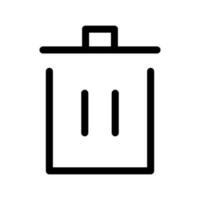 Trash Icon Vector Symbol Design Illustration