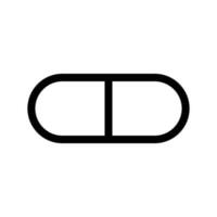 Pill Icon Vector Symbol Design Illustration