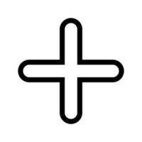 Plus Icon Vector Symbol Design Illustration