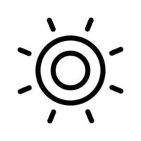 Sun Icon Vector Symbol Design Illustration