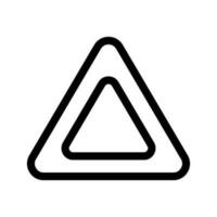 Triangle Icon Vector Symbol Design Illustration