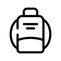 Backpack Icon Vector Symbol Design Illustration
