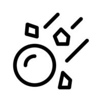 meteorito icono vector símbolo diseño ilustración