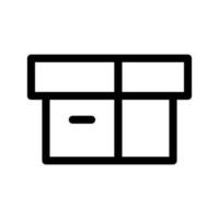 Storage Box Icon Vector Symbol Design Illustration