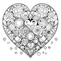 Heart Coloring Pages photo