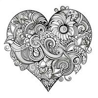 Heart Coloring Pages photo