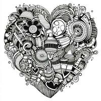 Heart Coloring Pages photo