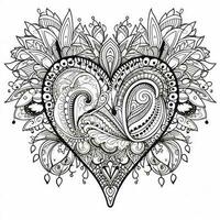 Heart Coloring Pages photo