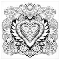 Heart Coloring Pages photo