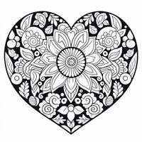 Heart Coloring Pages photo