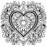 Heart Coloring Pages photo