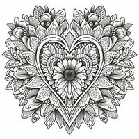 Heart Coloring Pages photo