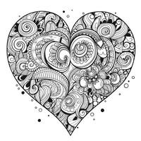 Heart Coloring Pages photo