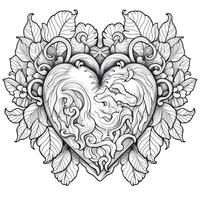 Heart Coloring Pages photo