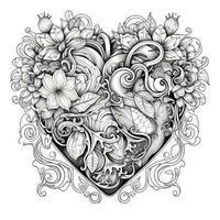 Heart Coloring Pages photo