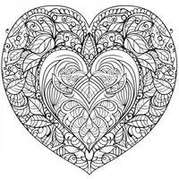 Heart Coloring Pages photo