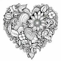 Heart Coloring Pages photo