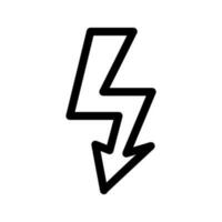 Lightning Bolt Icon Vector Symbol Design Illustration