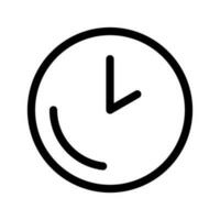 Clock Icon Vector Symbol Design Illustration