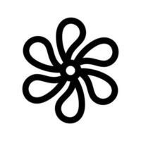 Flower Icon Vector Symbol Design Illustration