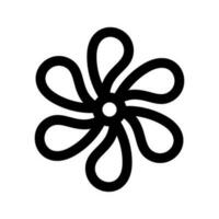 Flower Icon Vector Symbol Design Illustration