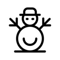 Snowman Icon Vector Symbol Design Illustration