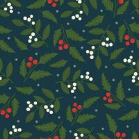 Seamless pattern of Christmas elements vector