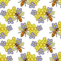 Vector seamless pattern with a natural motif