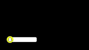 snapchat logotipo animação, animado snapchat ícone, social meios de comunicação ícone mais baixo terceiro com moderno animação livre vídeo video