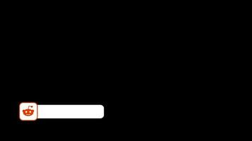 reddit logotipo animação, animado reddit ícone, social meios de comunicação ícone mais baixo terceiro com moderno animação livre vídeo video