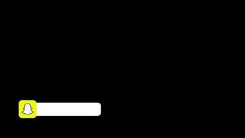 snapchat logotipo animação, animado snapchat ícone, social meios de comunicação ícone mais baixo terceiro com moderno animação livre vídeo video