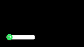 spotify logotipo animação, animado spotify ícone, social meios de comunicação ícone mais baixo terceiro com moderno animação livre vídeo video