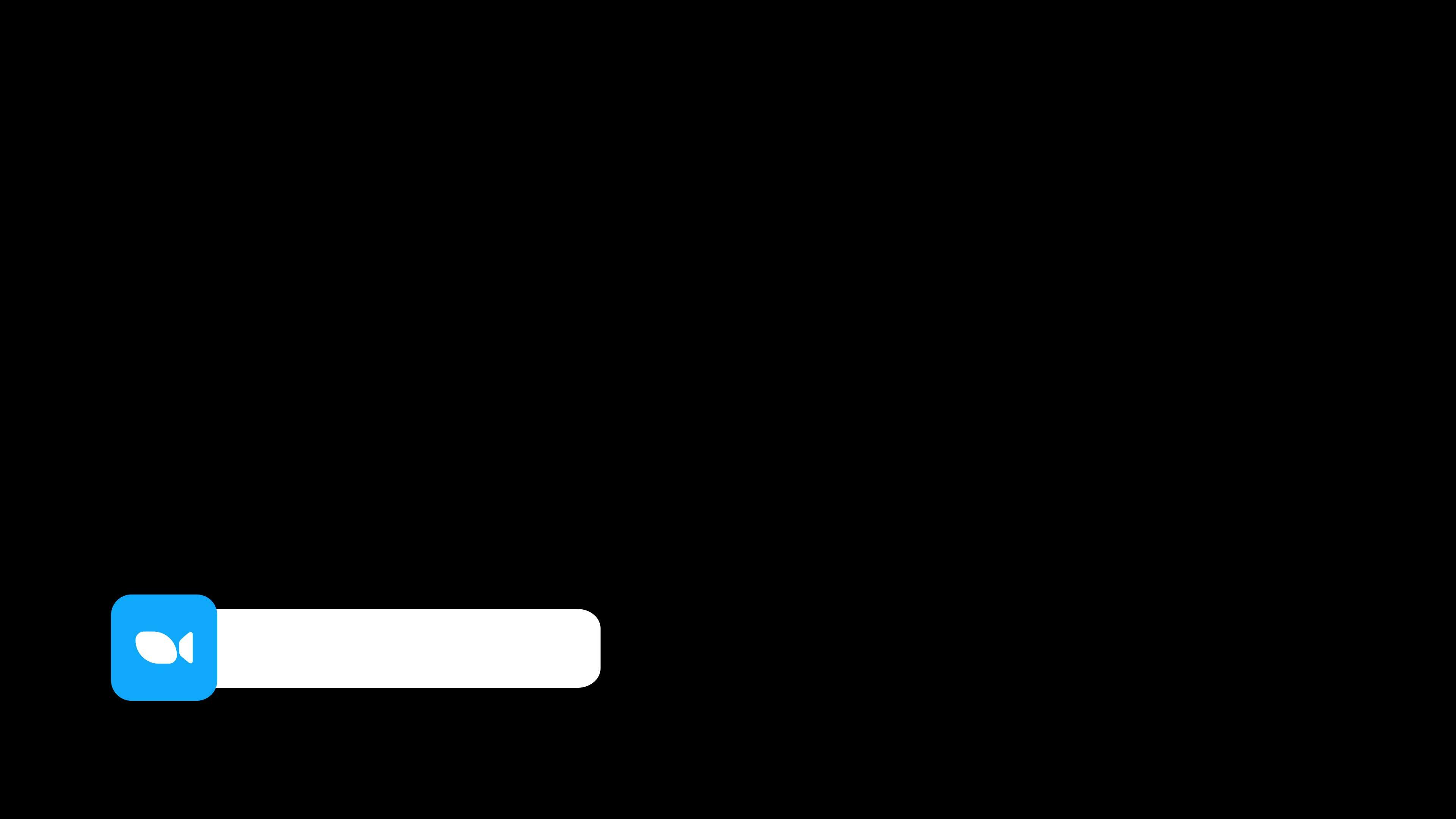 zoom logo animation, Animated zoom icon, social media icon lower third