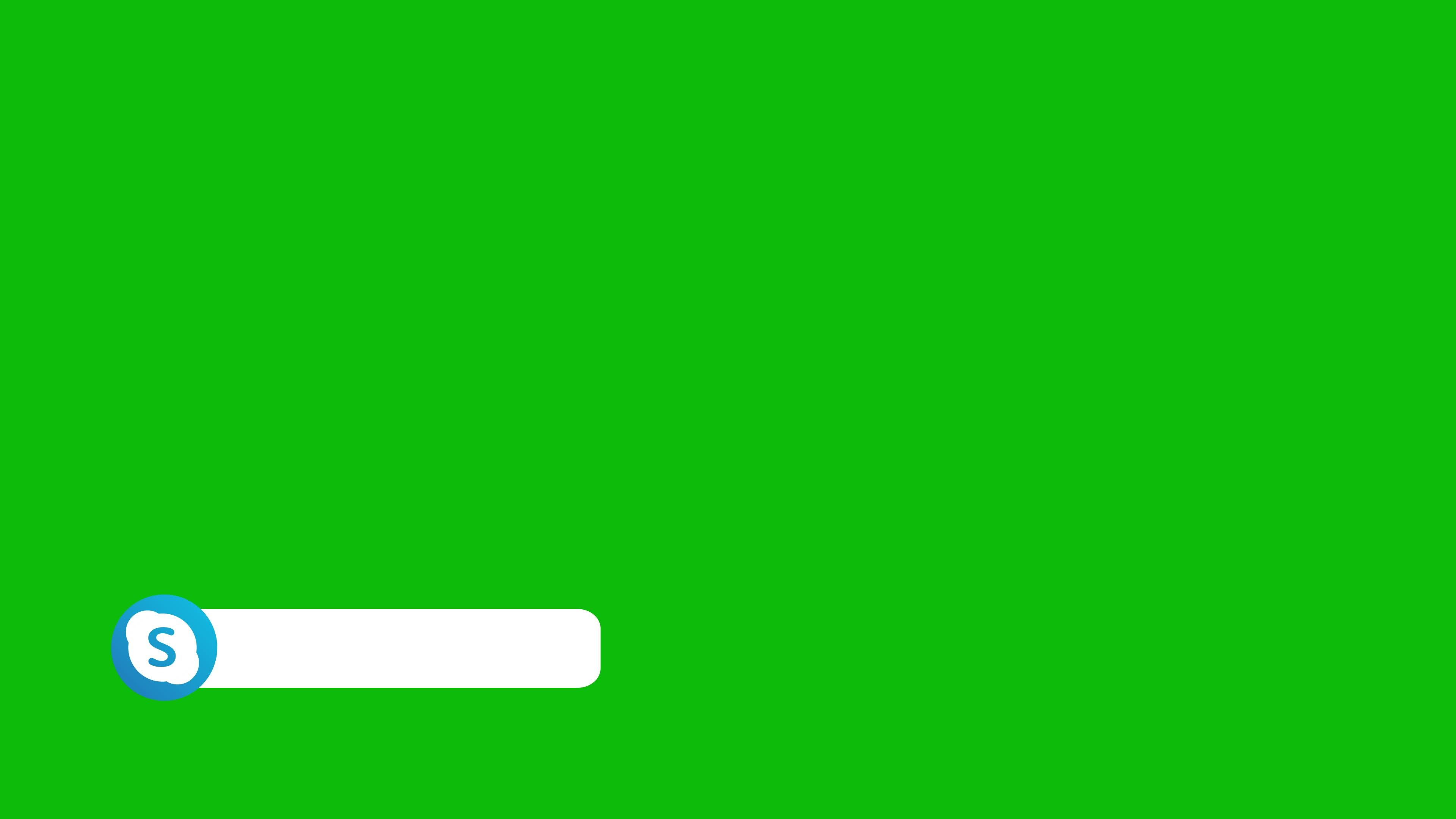 skype logo green