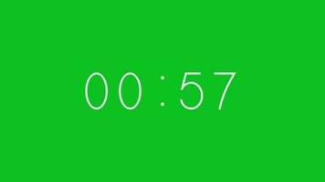 1 minuto Timer, uno minuto Timer conto alla rovescia, 60 secondi conto alla rovescia Timer, conto alla rovescia Timer 60 secondo gratuito video