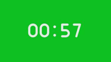 1 minuut tijdopnemer, een minuut timer aftellen, 60 seconden countdown tijdopnemer, countdown timer 60 tweede vrij video