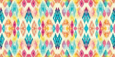 Seamless batik pattern,Seamless tribal batik pattern,and Seamless colorful pattern resemble ethnic boho, Aztec,and ikat styles.designed for use in wallpaper,fabric,curtain,carpet,Batik Embroidery vector