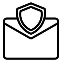 email line icon vector