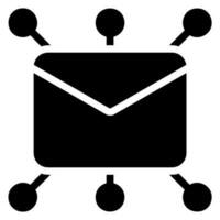 connection glyph icon vector