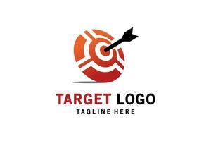 Modern abstract target symbol logo design creative concept vector