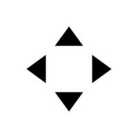 Vector displacement icon isolated on white background