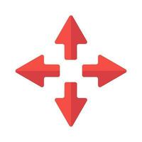 Vector displacement icon isolated on white background