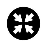 Minimize arrow line icon. Small screen symbol. Minimise Navigation sign. Quality design element. Editable stroke. Vector