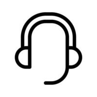 auriculares icono vector símbolo diseño ilustración