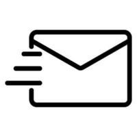 send line icon vector