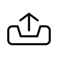 Upload From Inbox Icon Vector Symbol Design Illustration