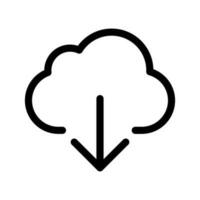 nube descargar icono vector símbolo diseño ilustración