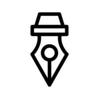 Fountain Pen Icon Vector Symbol Design Illustration