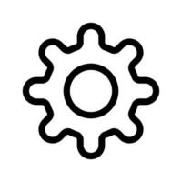 Gear Icon Vector Symbol Design Illustration